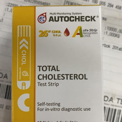 Foto Produk autocheck cholesterol strip autochek kolesterol dari aleshafarma
