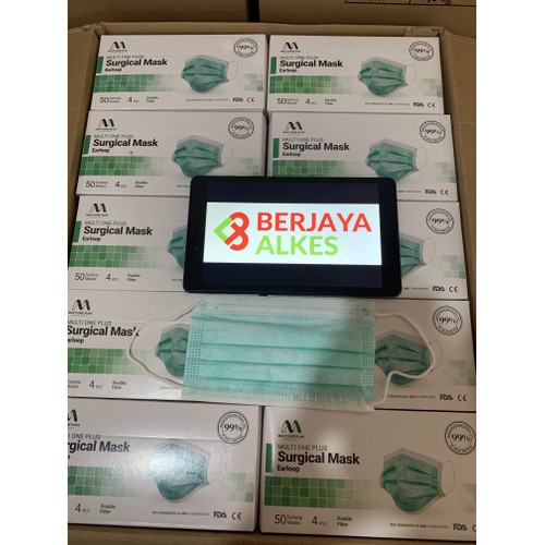 Foto Produk Masker Medis Bedah 4 Ply Premium Multi One Plus Earloop dari Berjaya Alkes