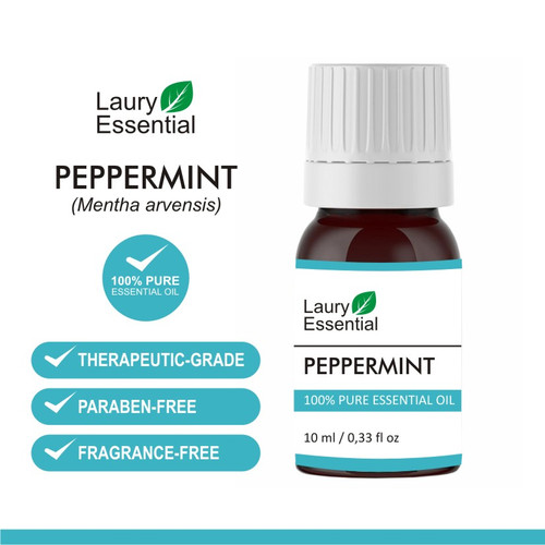 Foto Produk Laury Peppermint Essential Oil 100% Murni Minyak Esensial Atsiri dari Laury Essential