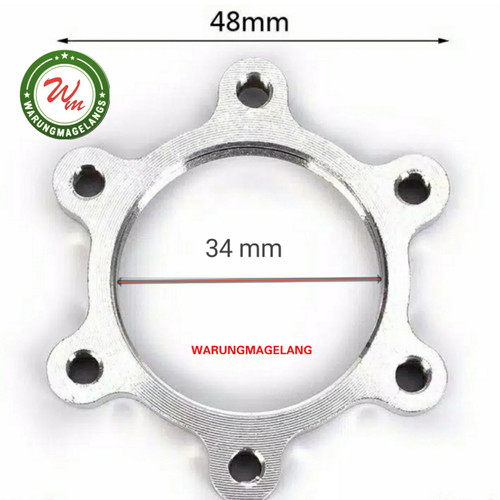 Foto Produk Adaptor Rotor Disc Brake Rem Cakram Sepeda MTB for hub Ulir 44 mm dari WARUNGMAGELANGS