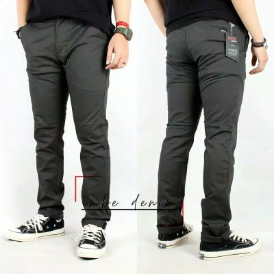 Foto Produk Celana Chino Imbe Denim Original - Abu-abu, M dari Bocianz Store Official