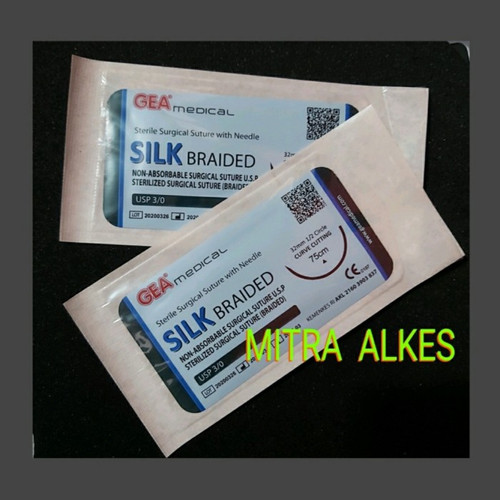 Foto Produk BENANG SILK + NEEDLE 2/0 3/0 4/0 dari ALKES 88