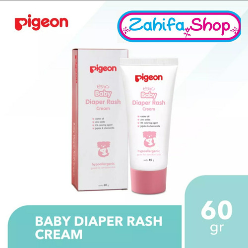 Foto Produk Pigeon Baby Diaper Rash Cream Krim Ruam Popok Bayi 60gr Hypoallergenic dari Zahifa Shop