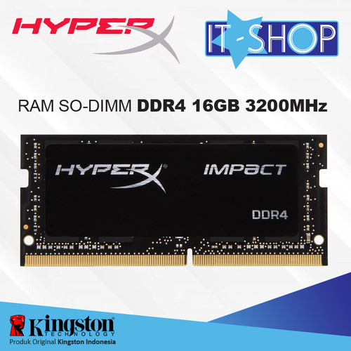 Foto Produk Kingston HyperX Impact DDR4 SODIMM 16GB - 3200 dari IT-SHOP-ONLINE