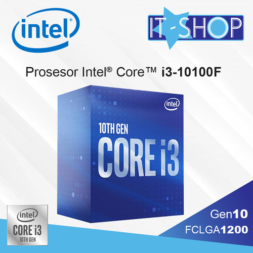 Foto Produk Processor Intel Core i3 10100F LGA 1200 Box dari IT-SHOP-ONLINE