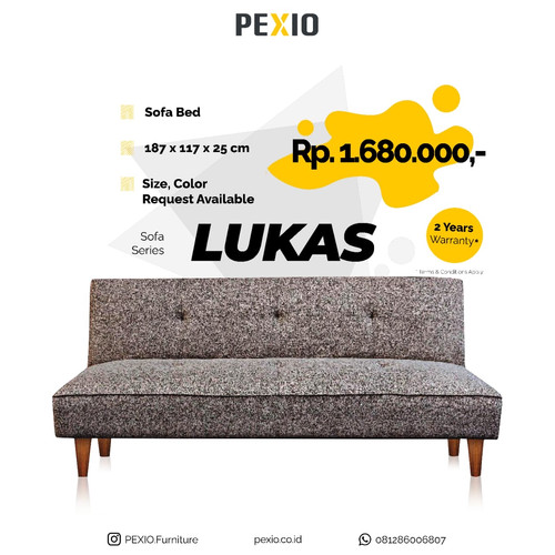 Foto Produk Sofa Bed Lipat LUKAS - Minimalist dan Nyaman|PEX FURNITURE dari PEXIO Furniture