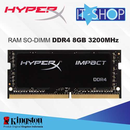 Foto Produk Kingston HyperX Impact DDR4 SODIMM 8GB - 3200 dari IT-SHOP-ONLINE