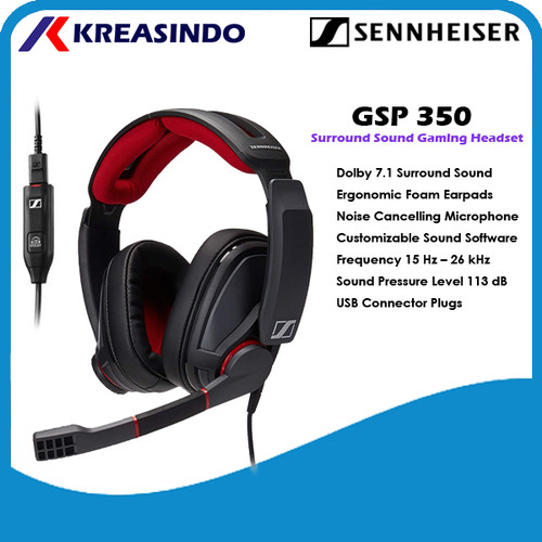 Foto Produk Sennheiser GSP350 / GSP 350 Gaming Headset Garansi Resmi dari Kreasindo Online