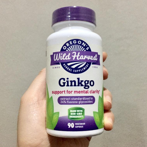 Foto Produk OREGON'S WILD HARVEST GINKGO HERBAL SUPPLEMENT, 90 VEGETARIAN CAPSULES dari Vintage Charm