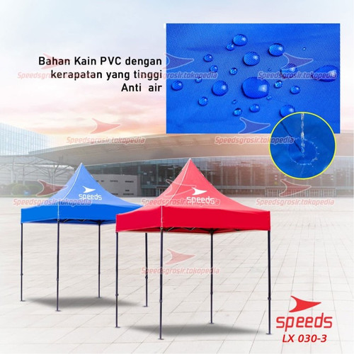 Foto Produk Tenda Lipat ( 2 X 2 M) Tenda Bazar Pameran Tenda gazebo 030-03 - Biru dari Globalsport