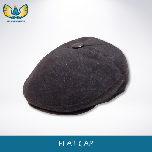 Foto Produk Flat Cap Newsboy Hat Topi patino motif garis - Black dari AFZA HEADWEAR
