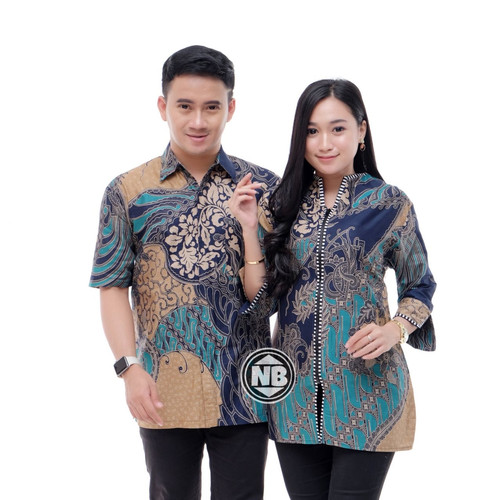 Foto Produk couple batik kembaran pria dan wanita batik kualitas original solo dari batik gemilang