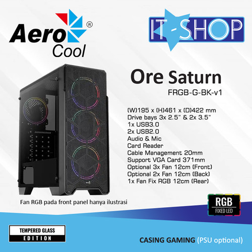 Foto Produk Aerocool Casing ORE SATURN dari IT-SHOP-ONLINE