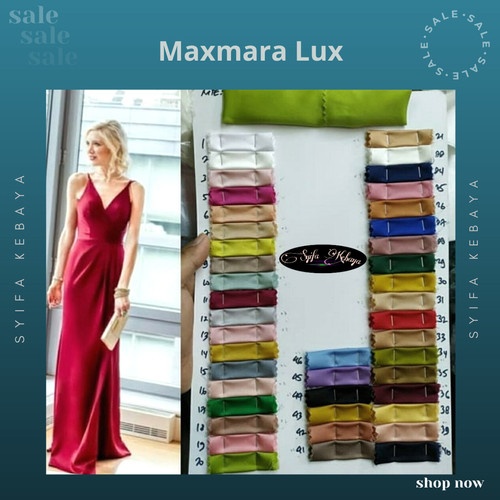 Foto Produk Kain maxmara polos super / bahan gamis, rok, furing dari SYIFA KEBAYA