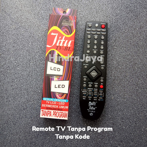 Foto Produk Remote TV Multi JITU Tanpa Kode / Tanpa Program Untuk TV Merk Umum dari Hindrajaya