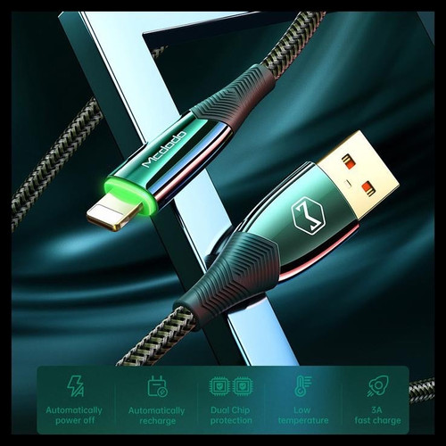 Foto Produk mcdodo kabel data charger auto off lightning iphone 7 8 11 xs xr 1.2M dari Vilox
