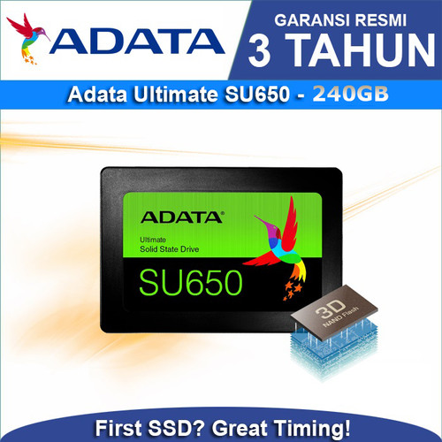 Foto Produk Adata SSD SU650 Ultimate 240GB 2.5" SATA III dari Trinity Plaza