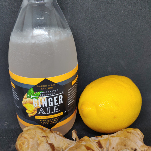 Foto Produk minuman soda Ginger Ale 300 mL pakai jahe dan lemon import asli dari mega jaya aquaponic