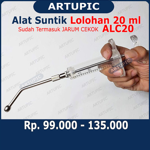 Foto Produk Alat Suntik Cekok Hewan Lolohan ALC20 Spet Spuit Syringe Suntikan dari ArtupicPeralatanPeternak