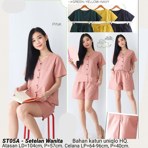 Foto Produk SETELAN IVONA BAJU FASHION ATASAN CELANA WANITA CEWEK - Navy dari Ace Sakura Fashion