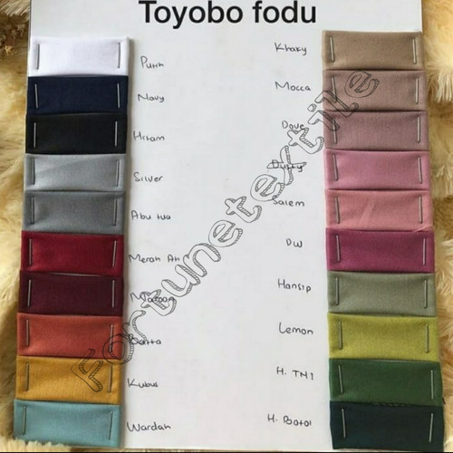 Foto Produk kain katun toyobo fodu premium bahan kain katun jepang katun polos dari Fortunetextile