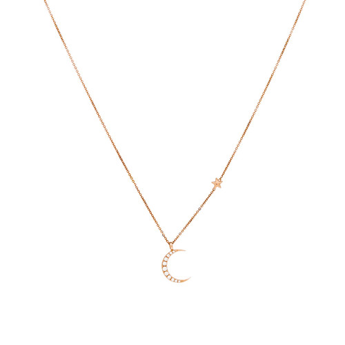 Foto Produk Diamond Pendant Collier Luna Stella Mother dari SBS Jewellery Official