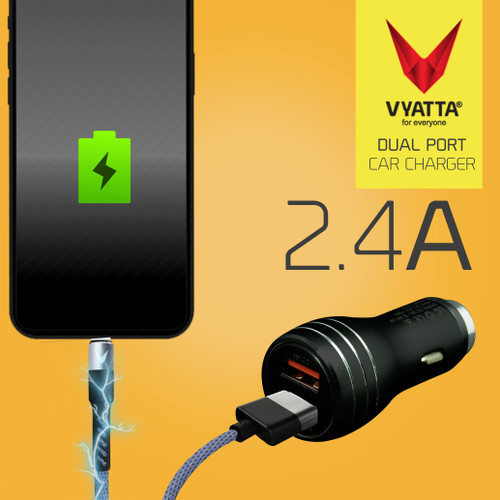 Foto Produk VYATTA Dual Port 2.1A Fast Car Charger - GARANSI 12 BULAN TANPA BATAS - Hitam dari VYATTA INDONESIA