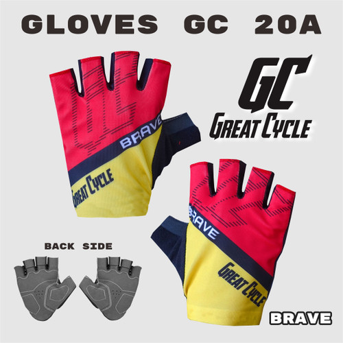 Foto Produk GLOVES SEPEDA GEL SPEZ - SPECIALIZED HALF FINGER - BUAT SEPEDAHAN WAJI - Brave, M dari SINGLETREK OFFICIAL