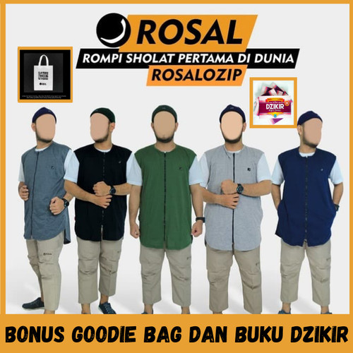 Foto Produk Rosal O-ZIP Rompi Shalat Full ZIPPER M -3XL - M dari rompi sholat id