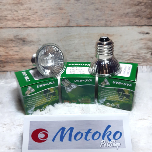 Foto Produk Promo Lampu UVB + UVA Reptil Iguana pemanas penghangat kandang - 50 Watt dari Motojasa