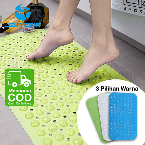 Foto Produk Keset Kamar Mandi PVC Kerikil + Vacum Anti Slip Tebal High Quality - Hijau dari SUNXIN