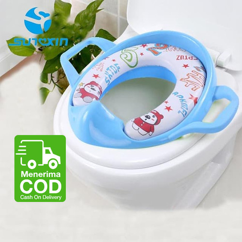 Foto Produk BABY FLOW SOFT POTTY TOILET SEAT RING CLOSET WITH HANDLE Alas Dudukan dari SUNXIN