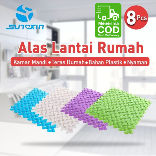 Foto Produk 8 buah Warna Permen Alas Kamar Mandi Plastik Non-Slip Shower dari SUNXIN