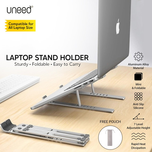 Foto Produk UNEED Dudukan Laptop Stand Holder Laptop Aluminium Alloy - ULS901 dari Uneed Indonesia