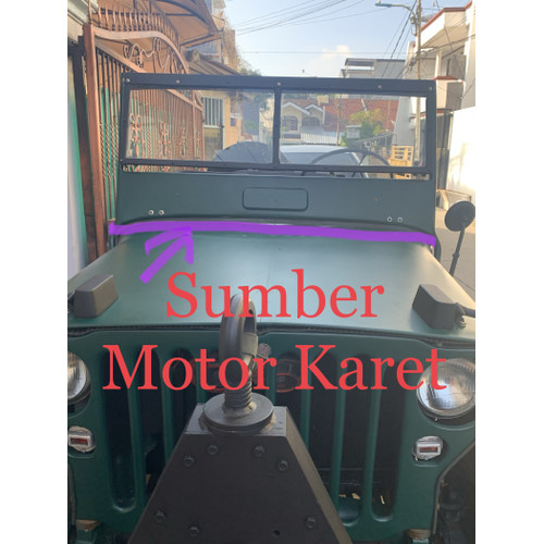 Foto Produk Karet Frame Bawah Kaca Jeep Willys dari Sumber motor karet