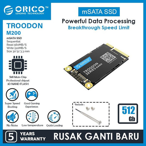 Foto Produk ORICO M200-1TB mSATA SSD dari manekistore