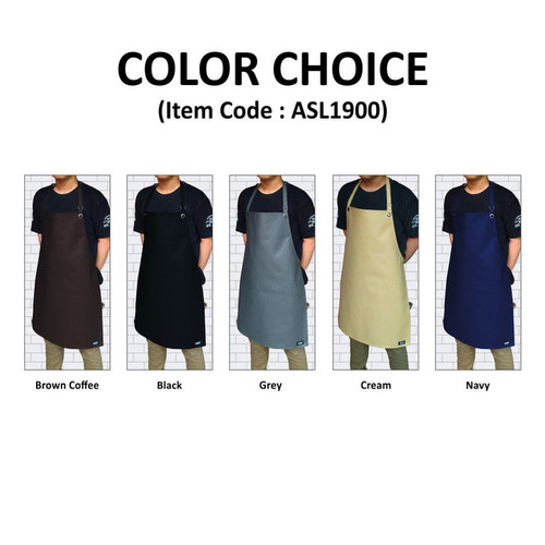 Foto Produk Apron / Celemek PVC Sponge Leather Waterproof Plain Style - Hitam dari toy house