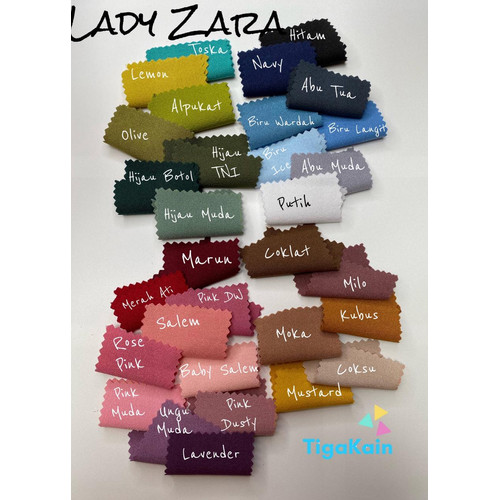 Foto Produk 0.5 meter kain Princess Stretch / Lady Zara dari Nacy Tex
