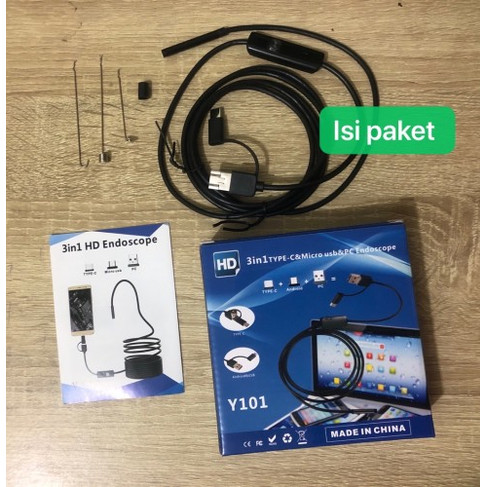 Foto Produk Endoscope Camera 720P HD Waterproof Y101 Ear Cleaning Endoskopi Kamera dari Distributor Aksesoris HP