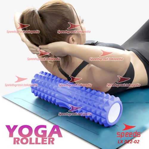 Foto Produk Yoga Roler Foam Roller Gym Fitness FLEXFIT Yoga Olahraga Pilates 022-2 - Biru dari speedsgrosir