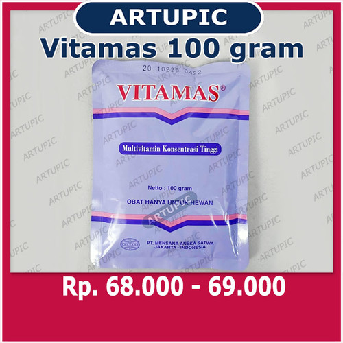 Foto Produk Vitamas 100 gram 13 Multivitamin Konsentrasi Tinggi Unggas Ayam Ternak dari ArtupicPeralatanPeternak