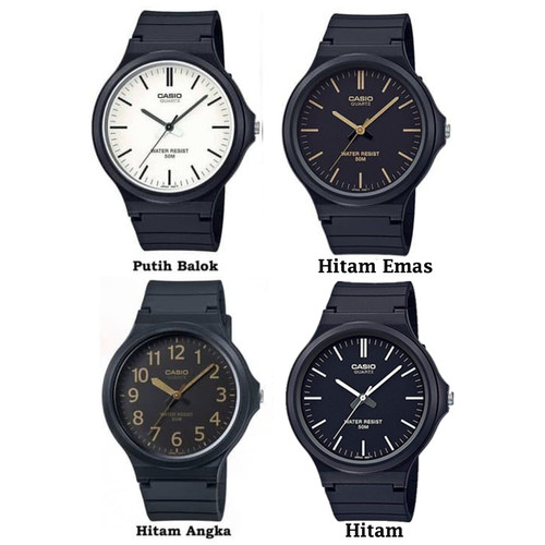 Foto Produk CASIO MW-240-1EVDF - Jam Tangan Pria - Hitam Balok - Hitam Emas dari Liga Arloji