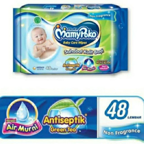 Foto Produk Mamypoko Wipes Reguler Antiseptic Non Fragrance 2x48 Sheet dari SusuMurahOnline.com