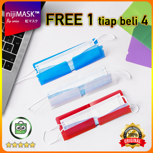 Foto Produk Tempat simpan masker sensi Nijimask Japan - Merah dari lokaliku