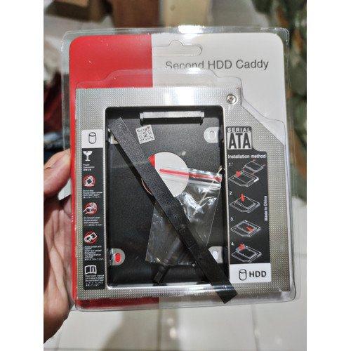 Foto Produk HDD CADDY TEBAL 12.7MM SATA / DVD SLOT TO HDD SLOT / SSD CADDY dari BELVA STORE ONLINE