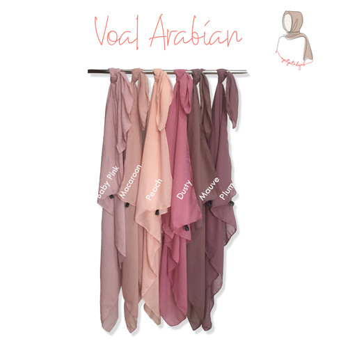 Foto Produk Kerudung Hijab Jilbab Voal Polos by Upitpita Segiempat Polos dari upitpita collection