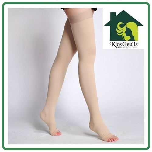 Foto Produk Stocking varises stoking varices sepaha medical compression thigh sock - L, Nude dari KiosGeulis