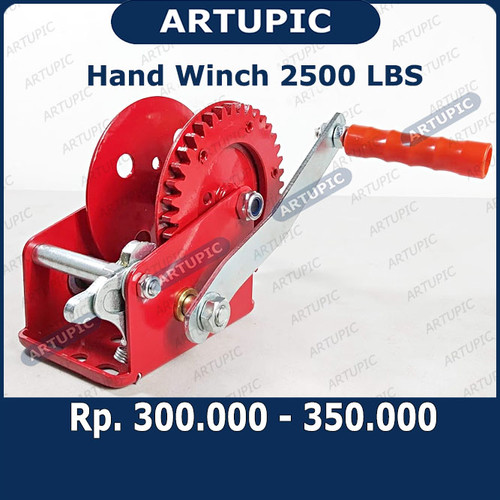 Foto Produk Hand Winch 2500 LBS Handwinch Katrol Kerekan Tangan Pengatur Jalur Nip dari ArtupicPeralatanPeternak
