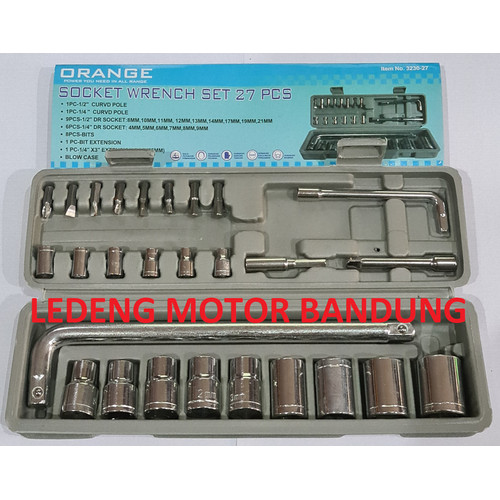 Foto Produk Kunci Sok Set 27 pcs Kenmaster Original Socket Shok Wrench Shock dari Ledeng Motor Bandung