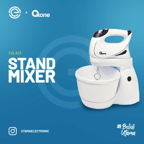 Foto Produk OXONE Stand Mixer OX-833 - Putih dari UTAMA_ELECTRONIC